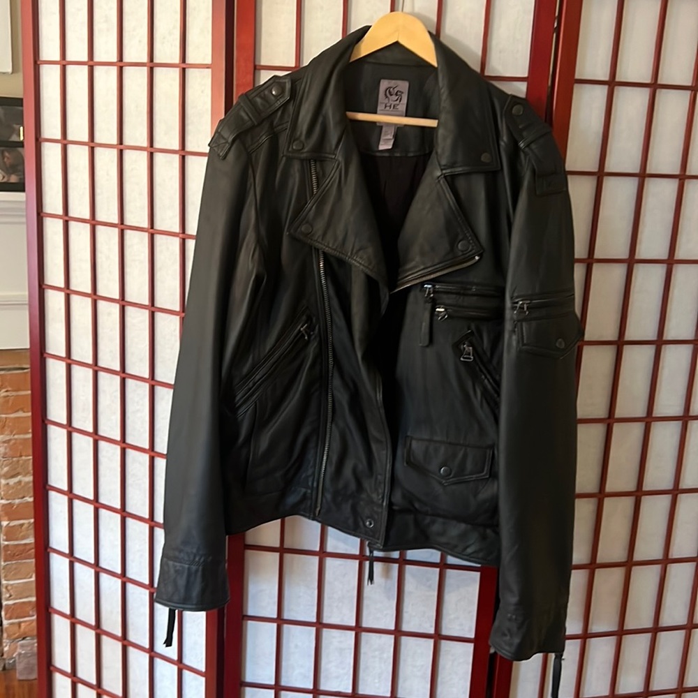 Men’s Leather Biker Jacker